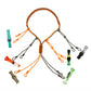 Hunting Decoy Rope Hunting Duck Call Lanyard Cord Hunter Game Whistle Lanyard Hunting Decoy Rope with 12 Adjustable Loops Rings