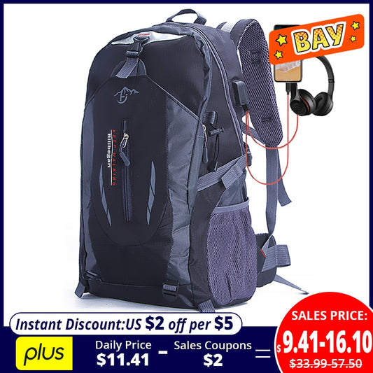 Quality Nylon Waterproof Travel Backpacks Men Climbing Travel Bags Hiking Backpack Outdoor Sport School Bag Men Backpack Women